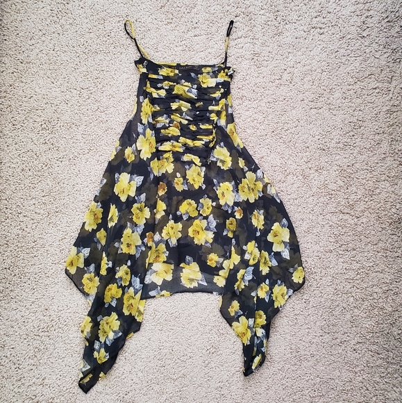 Zara Tops - Zara Basic Floral Sheer Tank Top